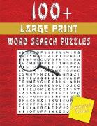 100+ Large Print Word Search Puzzles: Word Search Book For Adults