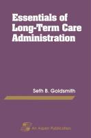 Essentials Long Term Care Administration