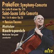 M.Rostropovich plays Cello Concertos & Russian En