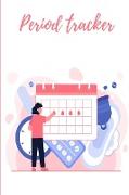 Period Tracker: Undated Period Journal - Menstrual Cycle Tracker - Monitor Your PMS Symptoms