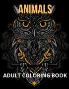 Animals Adult Coloring Book