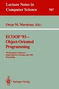 ECOOP '93 - Object-Oriented Programming