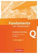 Fundamente der Mathematik, Nordrhein-Westfalen, Qualifikationsphase - Grundkurs, Lösungen zum Schülerbuch