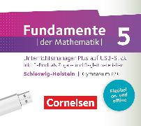 Fundamente der Mathematik, Schleswig-Holstein G9, 5. Schuljahr, Unterrichtsmanager Plus auf USB-Stick, Inkl. E-Book als Zugabe und Begleitmaterialien
