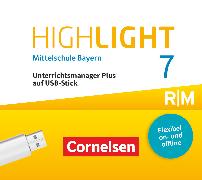 Highlight, Mittelschule Bayern, 7. Jahrgangsstufe, Unterrichtsmanager Plus auf USB-Stick, Inkl. E-Book als Zugabe und Begleitmaterialien