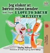 I Love to Brush My Teeth (Danish English Bilingual Bilingual Book for Kids)