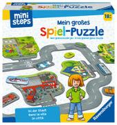 Ravensburger ministeps 04192 Mein großes Spiel-Puzzle: In der Stadt, Bodenpuzzle mit vielen kreativen Spielmöglichkeiten, Spielzeug ab 18 Monate