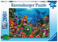 Ravensburger Kinderpuzzle - 12987 Die Meereskönigin - Meerjungfrau-Puzzle für Kinder ab 8 Jahren, mit 200 Teilen im XXL-Format
