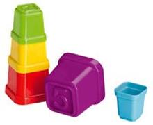 Ravensburger ministeps 4193 Bunte Baubecher - Stapelwürfel zum Sortieren, Stapeln und Ineinanderstecken, Baby Spielzeug ab 12 Monate