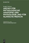 Rudolf Virchow: Archiv für pathologische Anatomie und Physiologie und für klinische Medicin. Band 151, Supplementheft