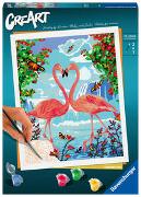 Ravensburger CreArt - Malen nach Zahlen 28991 – Flamingo Love – ab 12 Jahren