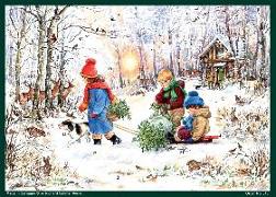 Adventskalender A4 "Schneefreuden im Wald"