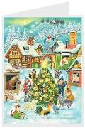 Postkarten-Adventksk. "Weihnachten auf dem Bauernhof"