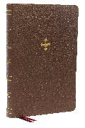 NRSV, Catholic Bible, Thinline Edition, Genuine Leather, Brown, Thumb Indexed, Comfort Print