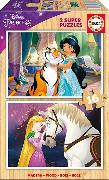 Disney Prinzessin 2x16 Teile Holzpuzzle