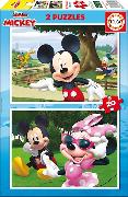 Mickey und Freunde 2x20 Teile Puzzle