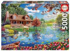 Haus am See 5000 Teile Puzzle