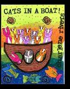 Cats in a boat: A Family of Cats in a Cardboard Boat