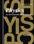 Saxon Physics Solutions Manual