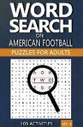 Word Search on American Football: Puzzles for Adults