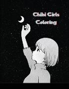 Chibi Girls Coloring: Kawaii Japanese Manga Drawings And Cute Anime Characters Coloring Page For Kids And Adults