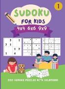 Sudoku for kids 4x4 6x6 9x9