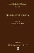 Volume 19, Tome III: Kierkegaard Bibliography