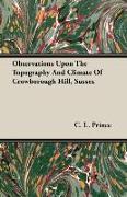 Observations Upon the Topography and Climate of Crowborough Hill, Sussex