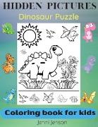 Hidden Pictures: Dinosaur PuzzleActivity&Coloring book for kids 3-5 years