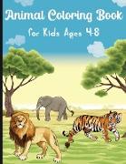 Animal Coloring Book for Kids Ages 4-8