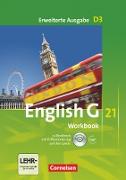 English G 21, Erweiterte Ausgabe D, Band 3: 7. Schuljahr, Workbook mit CD-ROM (e-Workbook) und Audios online