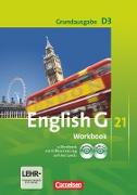 English G 21, Grundausgabe D, Band 3: 7. Schuljahr, Workbook mit CD-ROM und Audios online