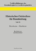 Historisches Ortslexikon für Brandenburg, Teil IX, Beeskow-Storkow