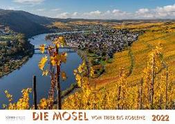 Mosel von Trier bis Koblenz 2022 Bildkalender A4 quer, spiralgebunden