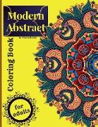 Modern abstract coloring book for adults