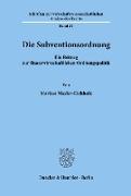 Die Subventionsordnung