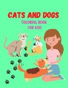 Cats and Dogs Coloring book