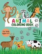 Animal Coloring Book For Kids Ages 4-8