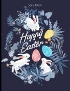 Happy Easter!: Easter Activity Book For Kids Easter Book for Kids Under 9: A Fun Activity Happy Easter, Include Coloring, Scissor Ski