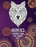 Animals Coloring Book For Adults vol. 6