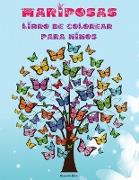 Mariposas libro para colorear para niños