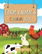 Farm Animals Coloring Book: for Kids Ages 3-8