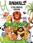 Animals coloring book: Awesome Animals Coloring and Activity Book for kids. Coloring Books for Kids & Toddlers, girls and boys, Cute and Fun