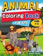 Easy and Fun Animal Designs Coloring Book for Kids