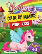 Unicorn Color by Number Activity Book for Kids