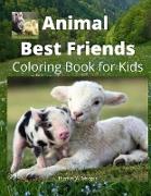 Animal Best Friends Coloring Book for Kids