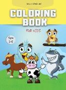 Coloring Book For Kids: Ages 3 - 8 (Hardcover)