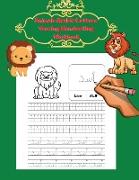Animals Arabic Letters Tracing Handwriting Workbook