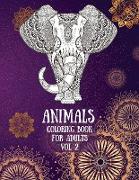 Animals Coloring Book For Adults vol. 2