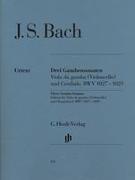 Drei Gambensonaten. Viola da gamba (Violoncello) und Cembalo BWV 1027-1029